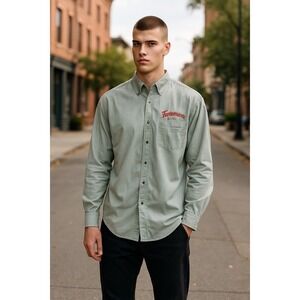 Chestnut Hill Performance Button‎ Down Shirt Frankemuth Brewery XL Mens